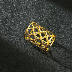 Men's Hollow Golden Bow Tie Buckle Collar Accessory