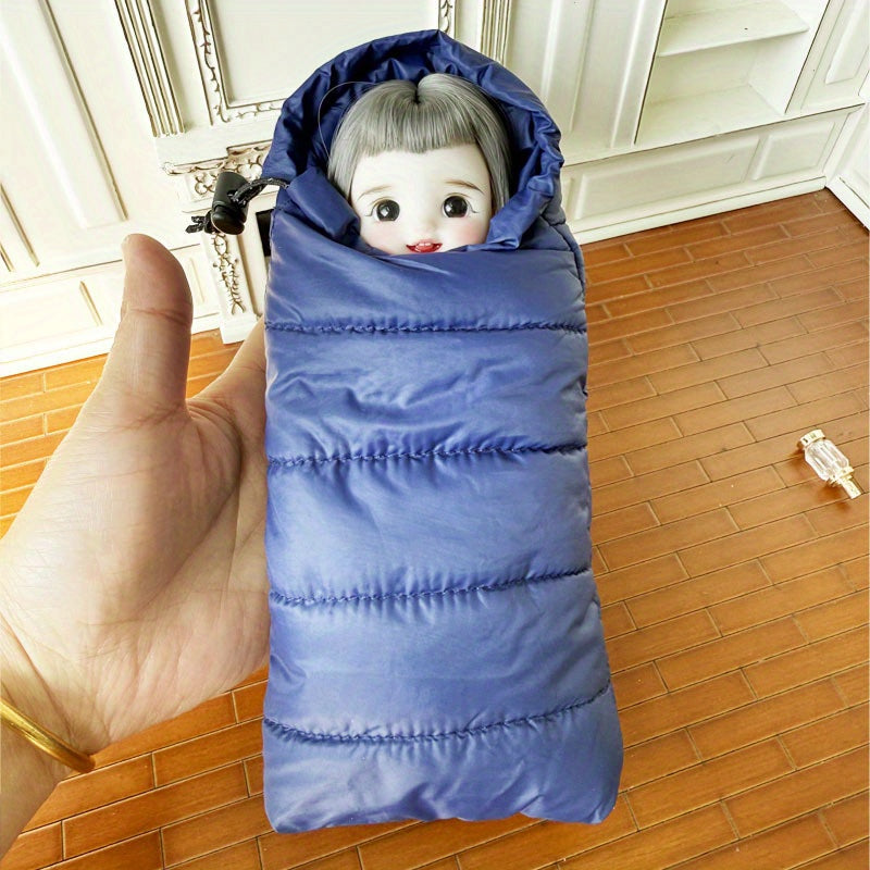 Doll Sleeping Bag Set for OB11 Dolls, Outdoor Camping Scene Props