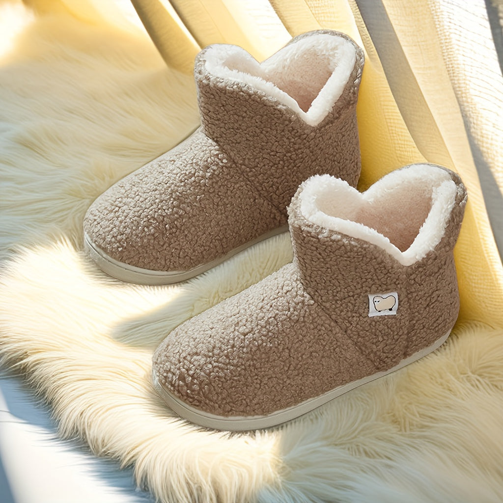 Women's Non Slip Snow Boots Medium Tube Shoes