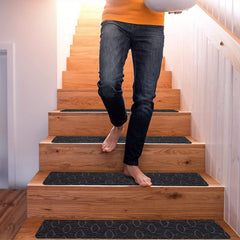 15pcs Non Slip Stair Carpet Treads Rug Mats for Wooden Steps Indoor