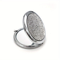 Bling Rhinestone Double Sided Makeup Mirror
