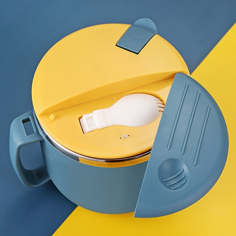 1300ml Portable Bowl With Handle for Camping Picnic