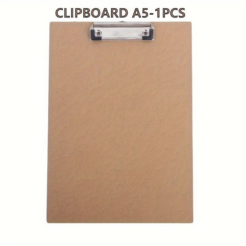 A5 Basics Hardboard Office Clipboards A5 Strong Paper Clips