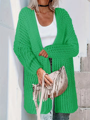 Chunky Knit Long Sleeve Cardigan