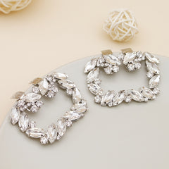 Rhinestone Shoe Clips DIY Floral Shoe Buckle Wedding Party