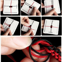 4pcs Beading Cord Disc Disk Braiding Weaving Plate Hand Bracelet Knitting Tools