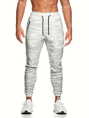 Camouflage Men's Sports Pants with Zipper Pocket