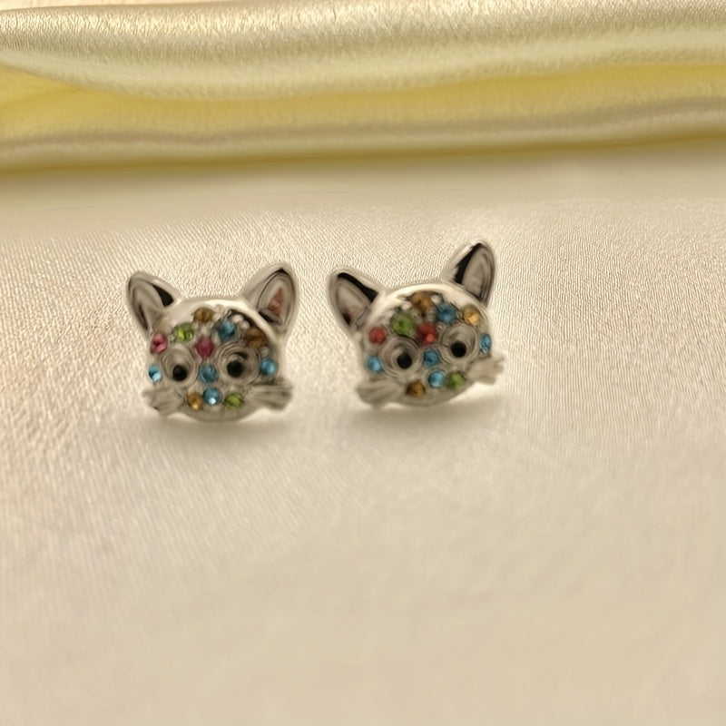 Cat Stud Earrings, Decorative Accessories, Gift For Girls