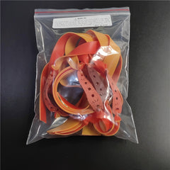 10pcs 1mm Leather Bag & Random Slingshot Latex Rubber Band