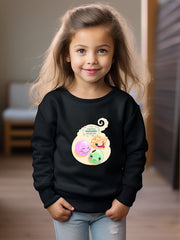 OERYUI Kids Happy Dongzhi Festive Print Sweatshirt