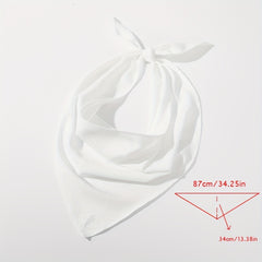 Plain Triangle Scarf & Casual Headscarf Thin Turban for Women