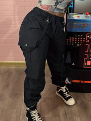 Cargo Pants With Strap Casual Women's Clothing