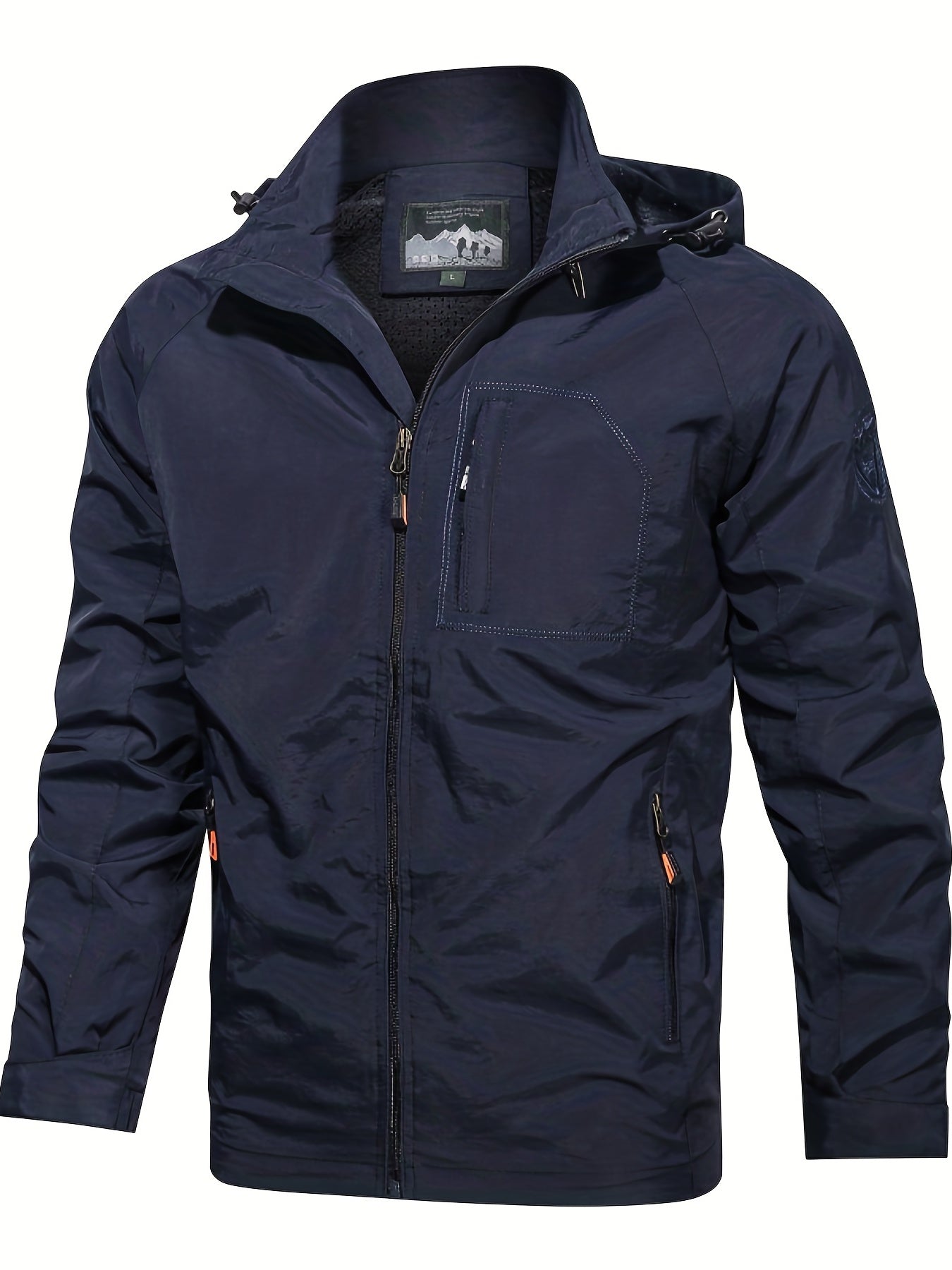 Men's Casual Zip Up Jacket Coat For Spring Fall Outdoor