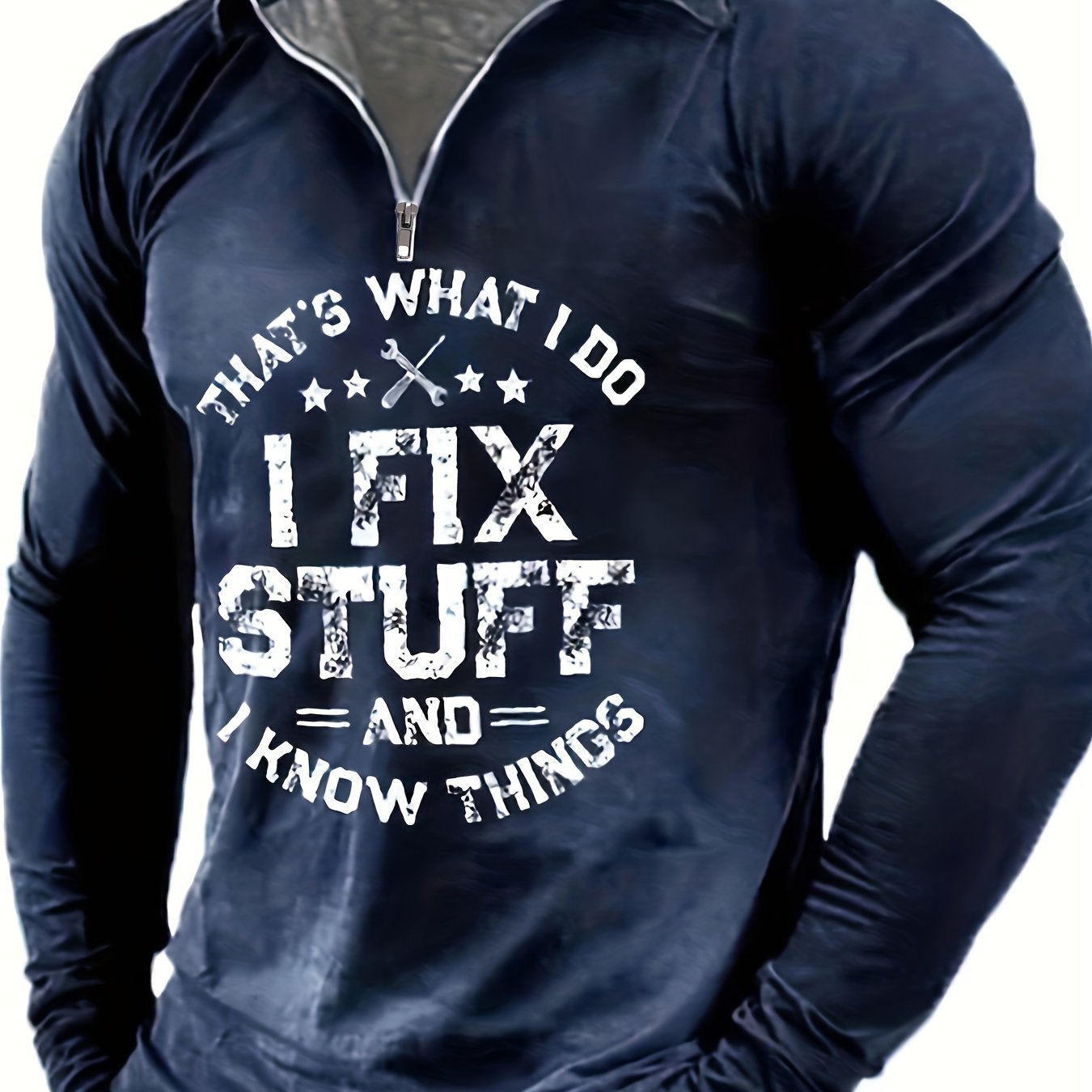 Men's Casual Custom Fit Long Sleeve Shirt