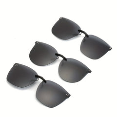 Men's Clip on Flip Up Polarizing Sunglasses Driving Glasses