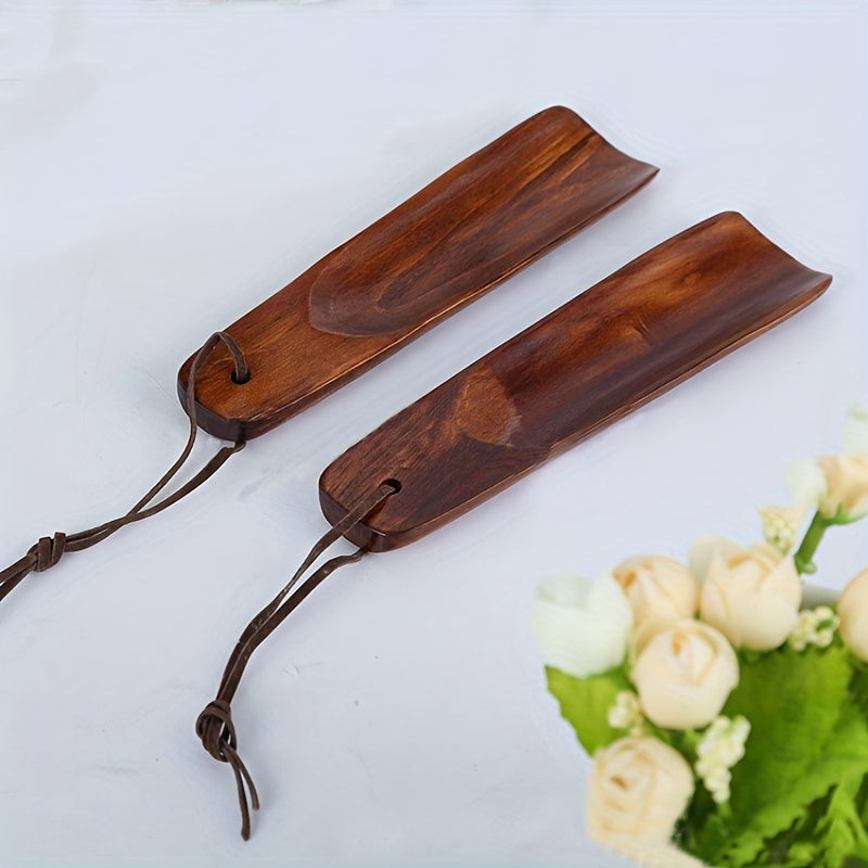 Solid Wood Shoehorn Portable Shoehorn For Indoor Household