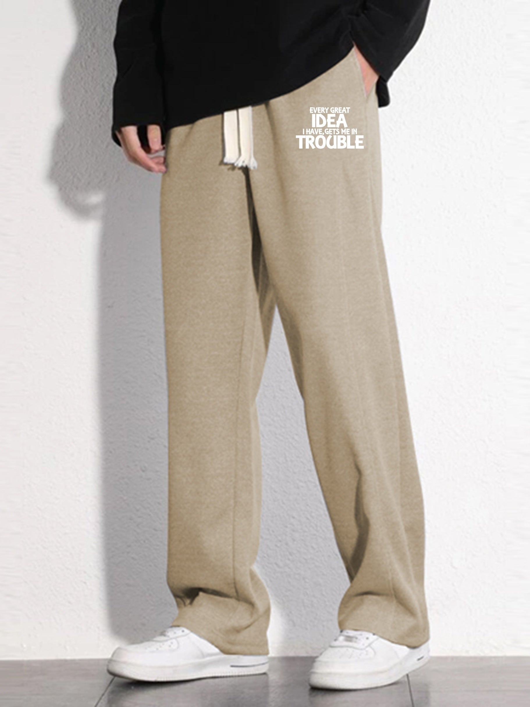 Men's Casual Stretch Waist Drawstring Joggers