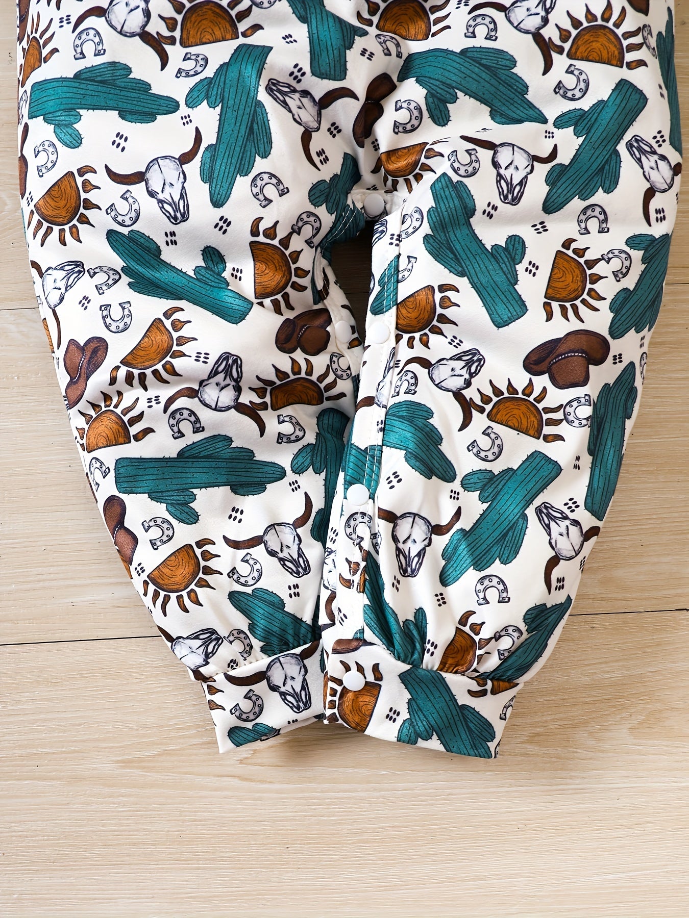 Autumn Newborn Baby Jumpsuit Western Cowboy Graphic Onesie Clothes