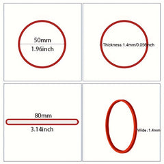 100-1500 Red Small Rubber Bands 50mm Elastic Band
