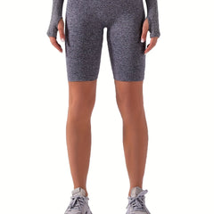 High Stretch Yoga Biker Shorts Seamless Butt Lift Fitness