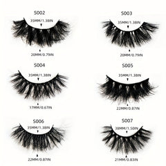 14 Pairs Faux Mink Lashes Thick Fluffy Dramatic Volume Reusable Makeup