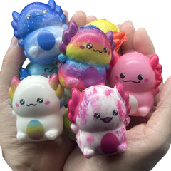 6pcs 12pcs Mini Axolotl Squishy Toys Easter Party Favors Games Prizes