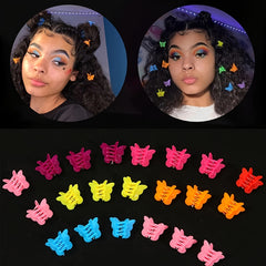 Girls' Mini Butterfly Hair Clip Set