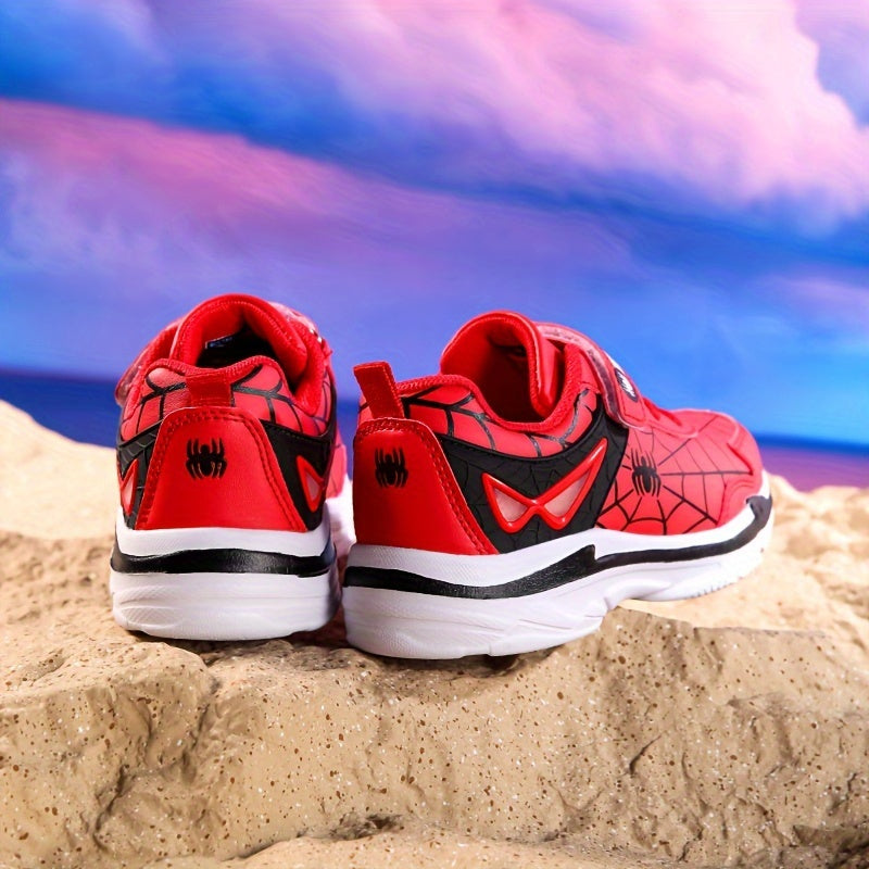 Boy's Spider Chunky Shoes Non Slip Sneakers For Kids Outdoor