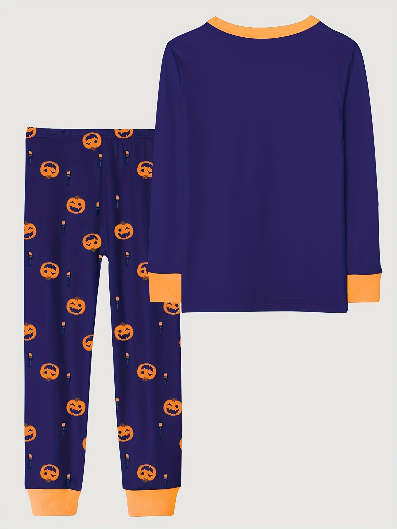 Skeleton Pattern Kid's Pajamas Halloween Style PJ Set