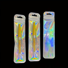 50pcs Translucent Plastic Ziplock Bags for Beauty and Acne Tools