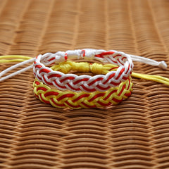 1 Pc Hand Braided Baseball Bracelet Unisex Style Adjustable Men Women