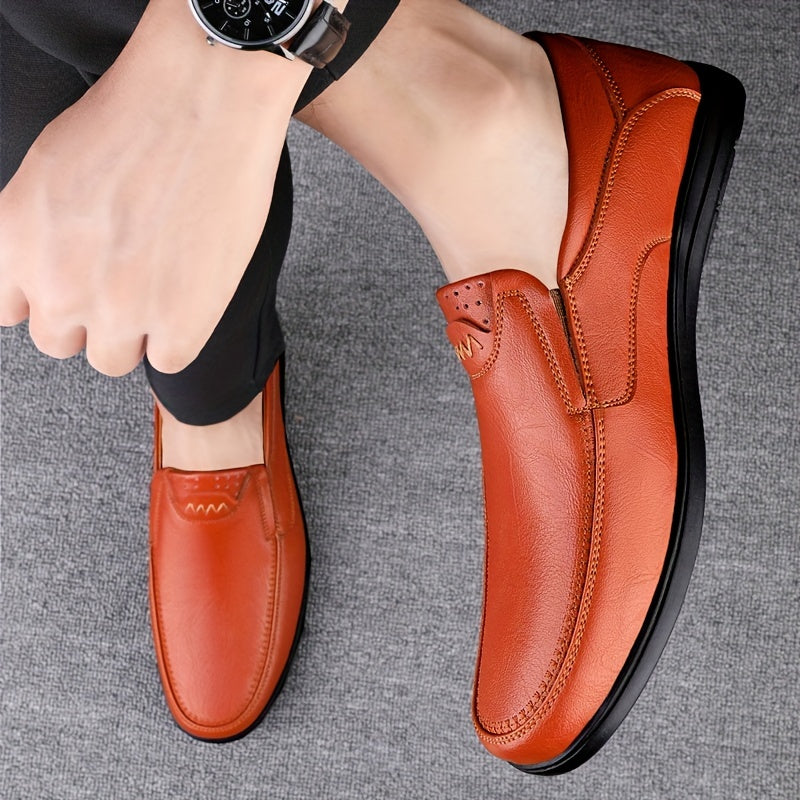 Men's Comfy Slip On Loafer Shoes Non Slip