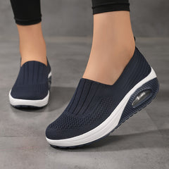 Women's Air Cushioned Walking Shoes Breathable Comfortable Outdoor Sneakers