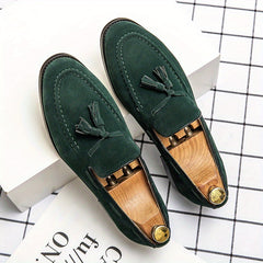 Men's Vintage Tassel Loafers Smart Casual Dress Shoes