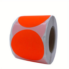 500pcs Fluorescent Red Stickers 38 1mm Dot Marker Roll