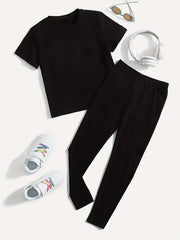 Heart & Gnomes Graphic Tee & Leggings 2 Piece Set