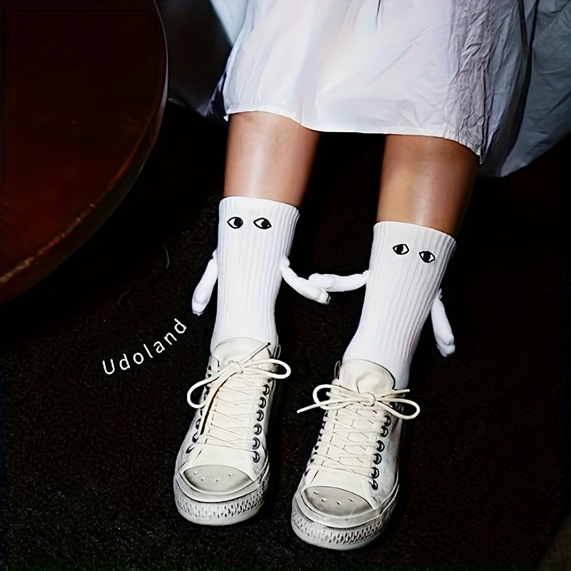 Magnetic Hands Holding Socks, Fun Socks for Couples, Parent-Child Socks
