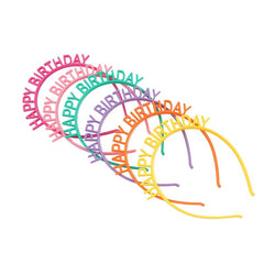 6pcs Colorful Candy Birthday Headbands For Kids
