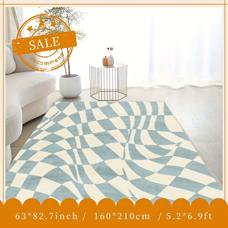 Large Geometric Area Rugs Soft Carpet for Living Rooms - Washable & Anti Slip
