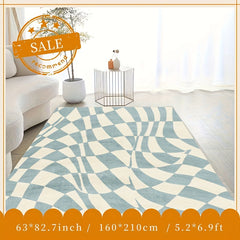 Large Geometric Area Rugs Soft Carpet for Living Rooms - Washable & Anti Slip