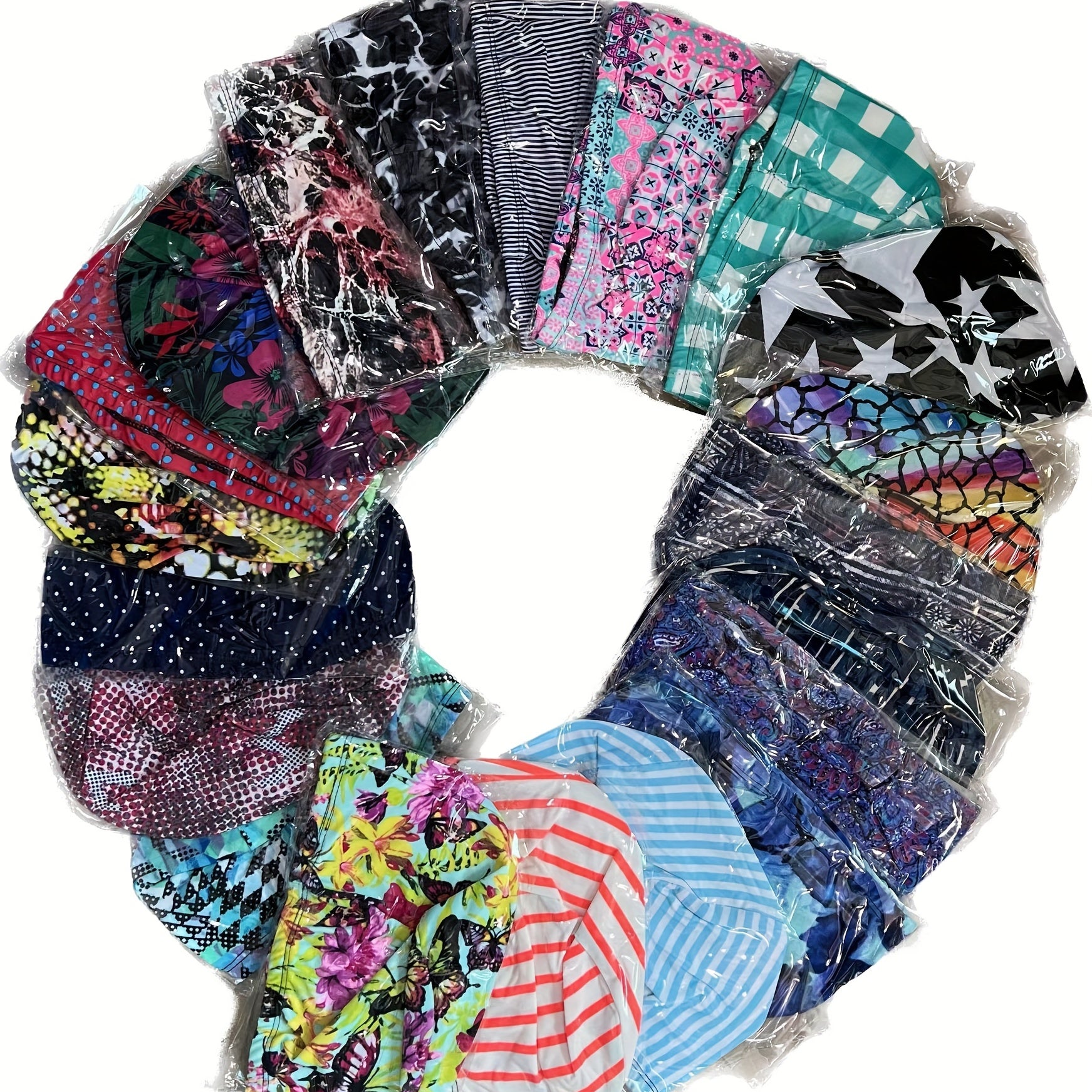 Ultra Thin Cloth Swim Cap with Ear Protection - Unisex Elastic Headband