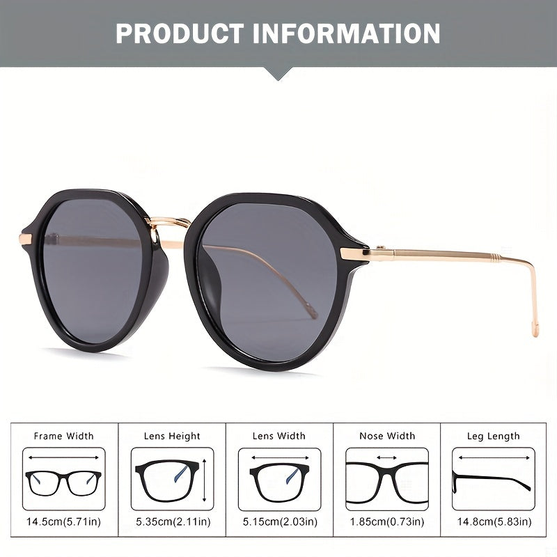 Vintage Thin Round Frame Sunglasses Women's Candy Glasses