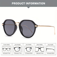 Vintage Thin Round Frame Sunglasses Women's Candy Glasses