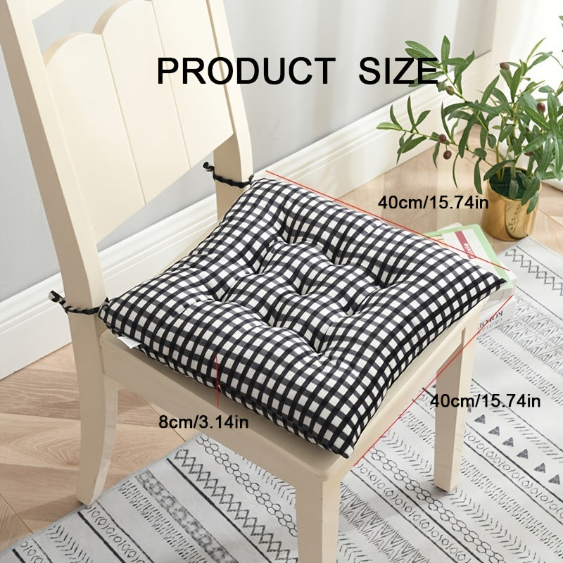 Crystal Velvet Cushion Chair Stool Thickened Warm Office Student Dining Cushion