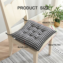 Crystal Velvet Cushion Chair Stool Thickened Warm Office Student Dining Cushion