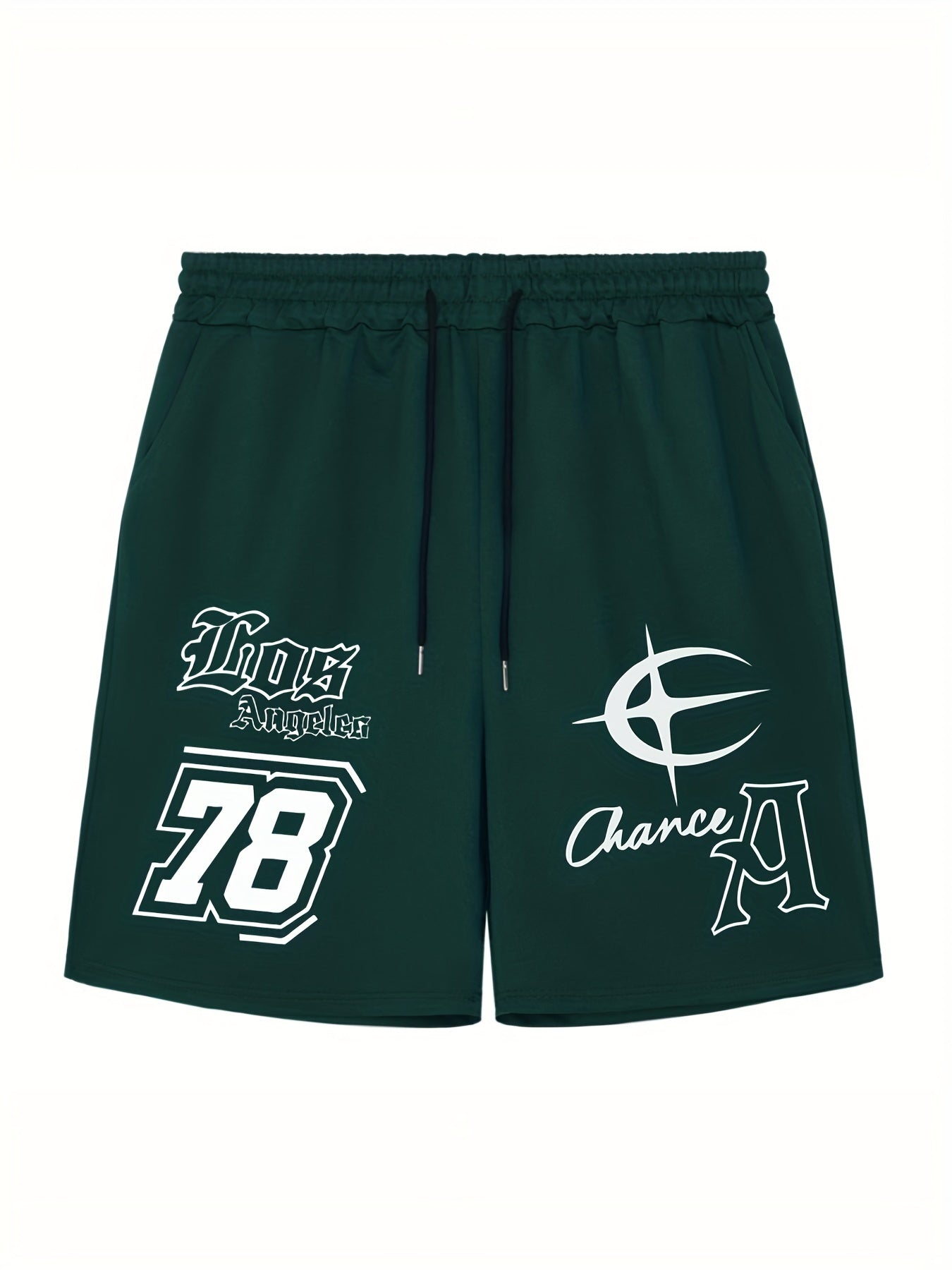 LA 198 Comfy Shorts Men's Casual Stretch Elastic Waist Drawstring Shorts