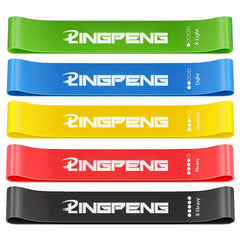 5pcs Resistance Loop Bands Set - Fitness Elastic Bands for Working Out Yoga