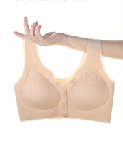 Lace Wireless Front Buckle Bra Women's Lingerie