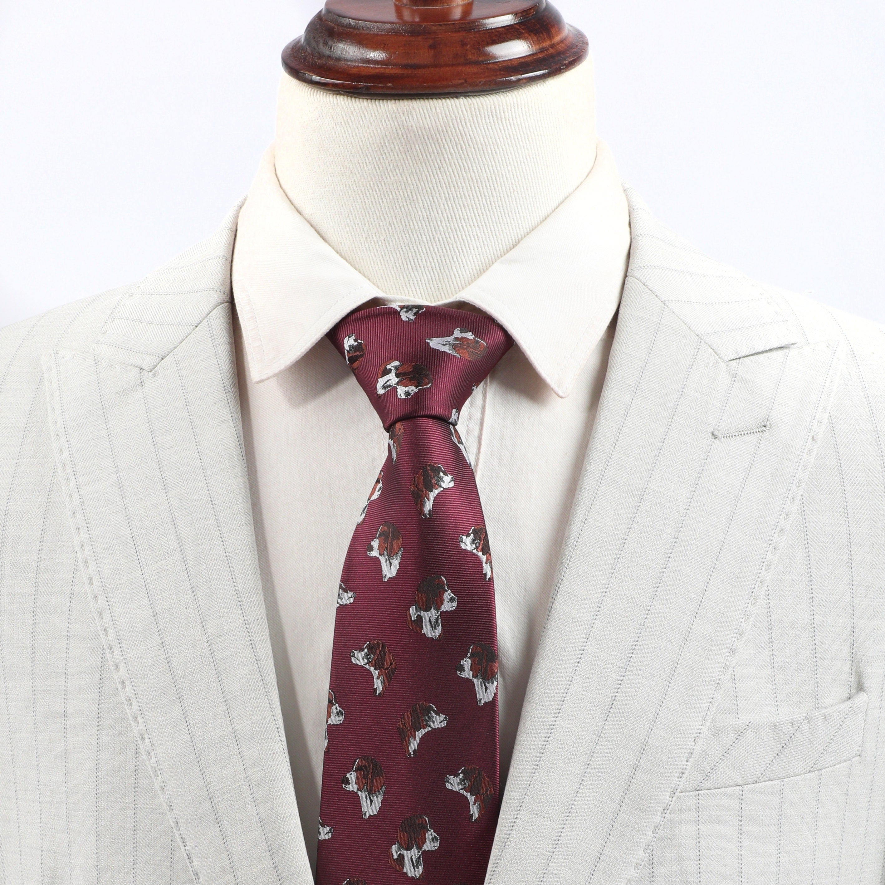 Men's Dog Head Pattern Funny Party Tie