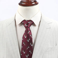 Men's Dog Head Pattern Funny Party Tie